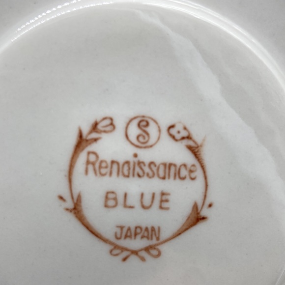 Renaissance 290 Arcadia Blue Cup and Saucer Japan Vintage - Picture 3 of 9